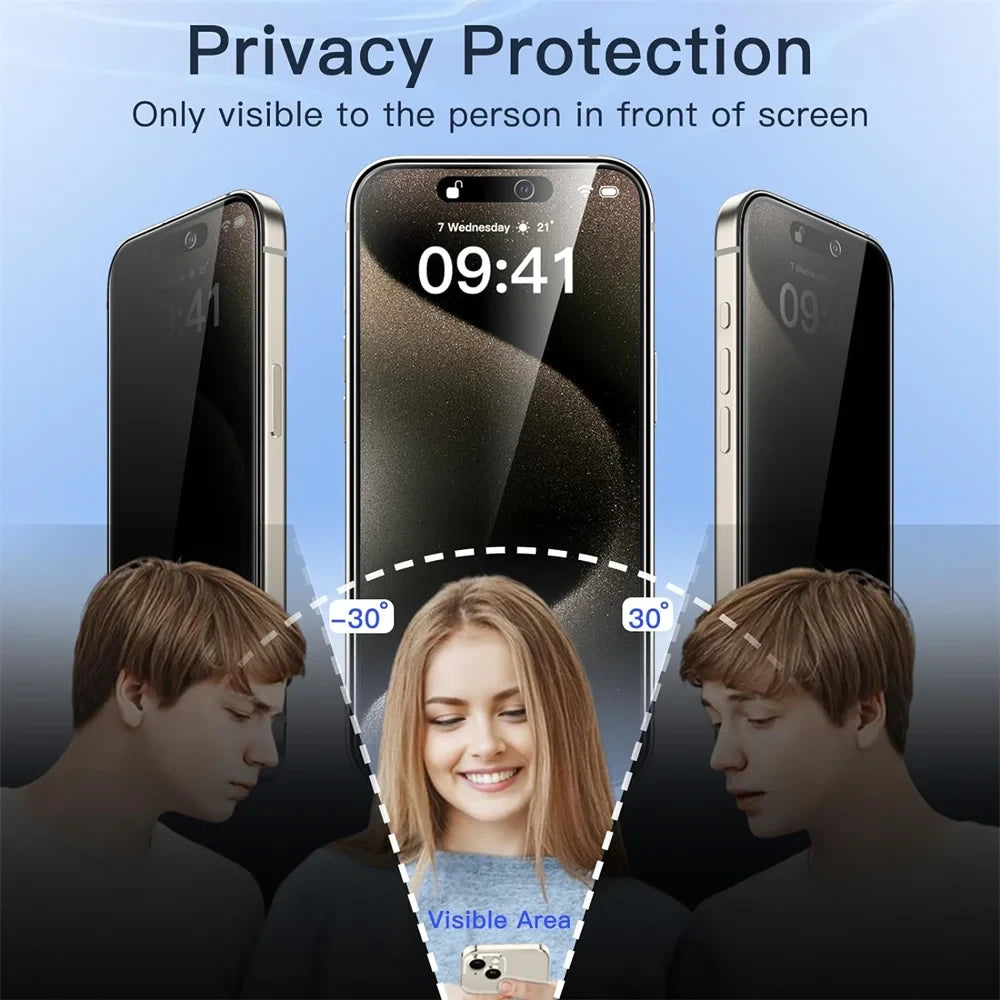 Anti-Spy Tempered Glass Privacy Screen Protector